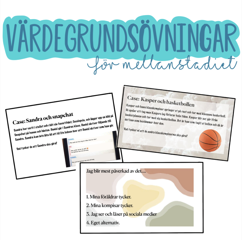 Värdegrundsövningar för mellanstadiet!