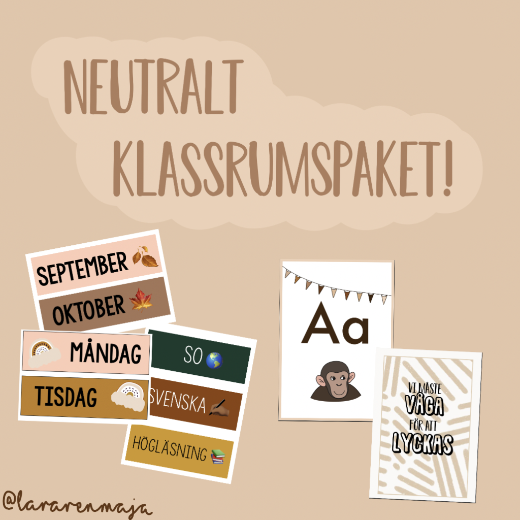 Neutralt klassrumspaket!
