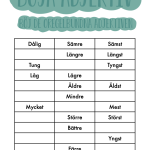 Mitt häfte om substantiv, adjektiv och verb - bild 8