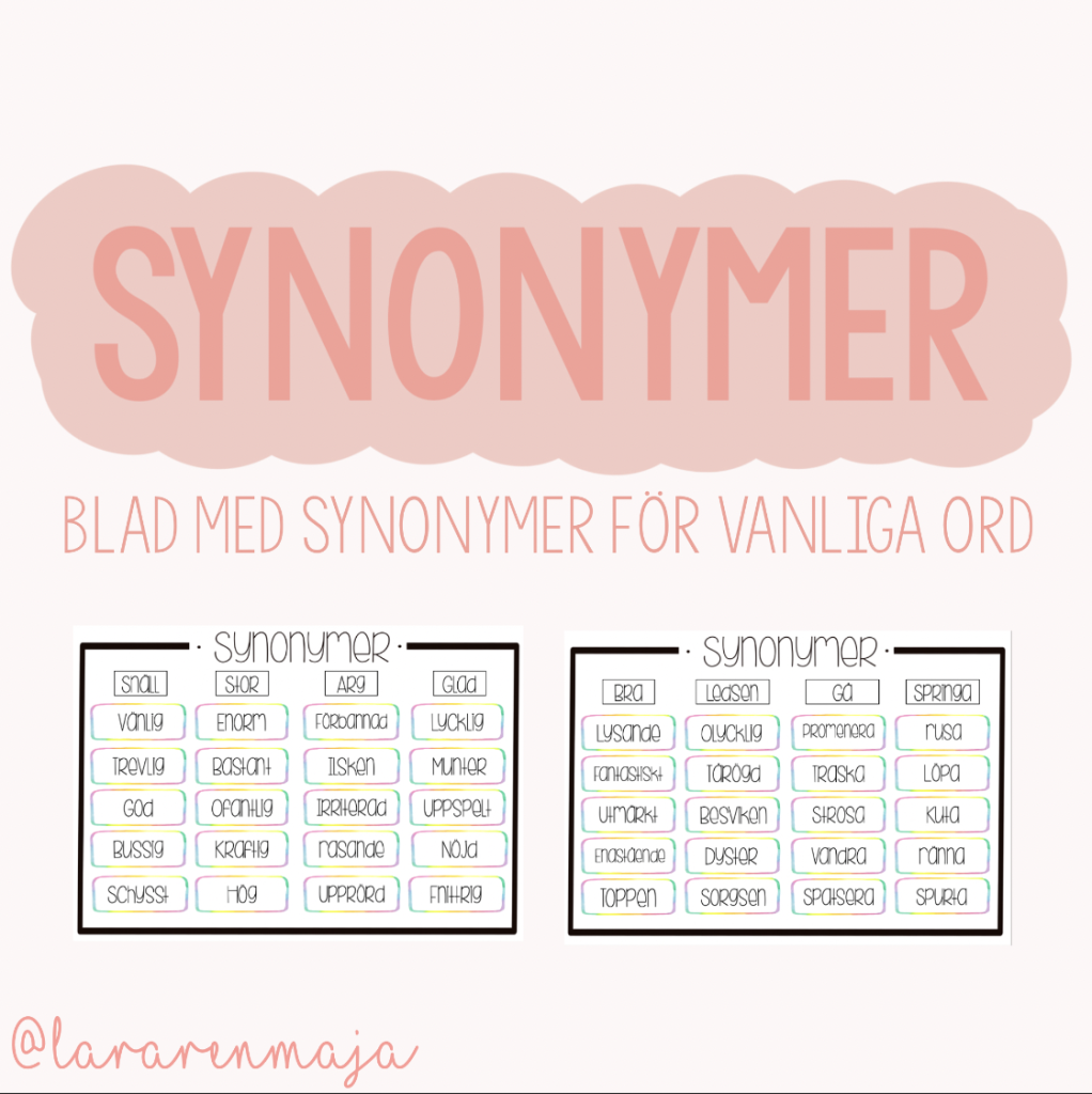 Synonymer!