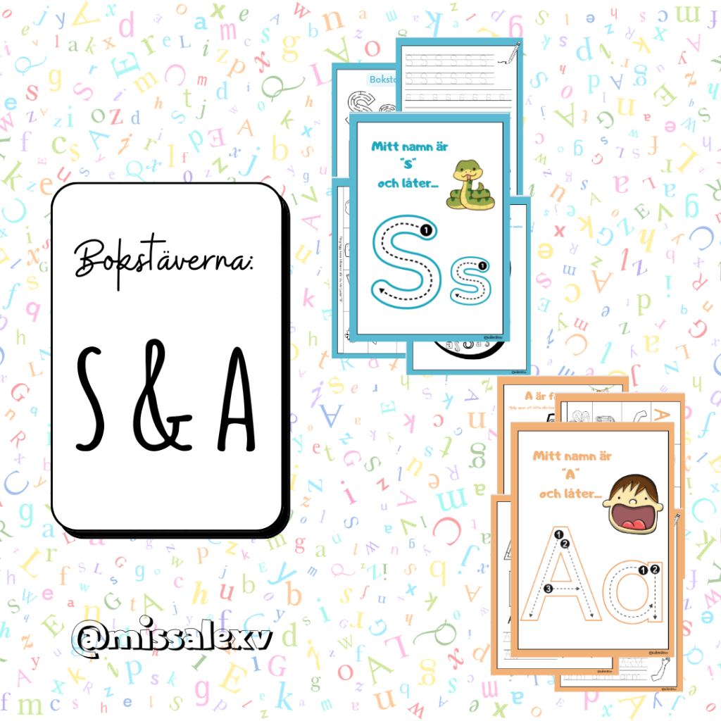 Bokstäverna: S & A