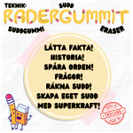 Teknik – Radergummit – Suddgummit - bild 1