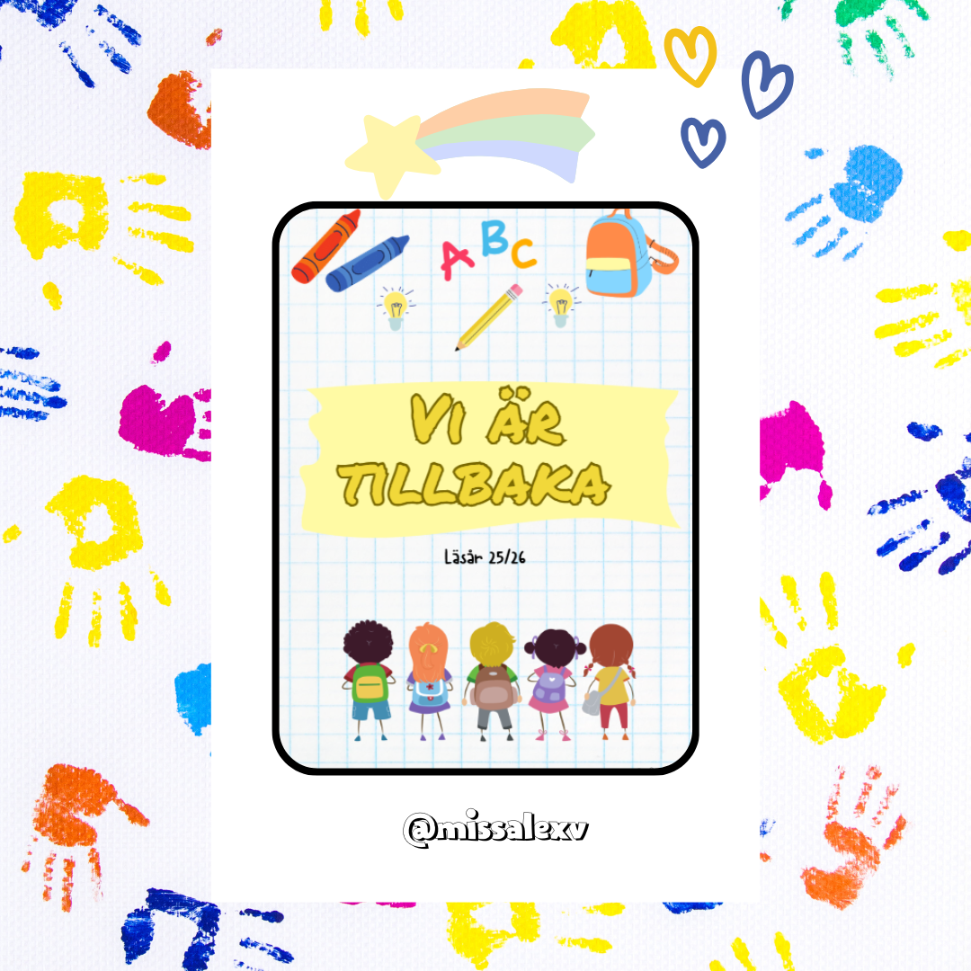Skolstart: Läsår 25/26