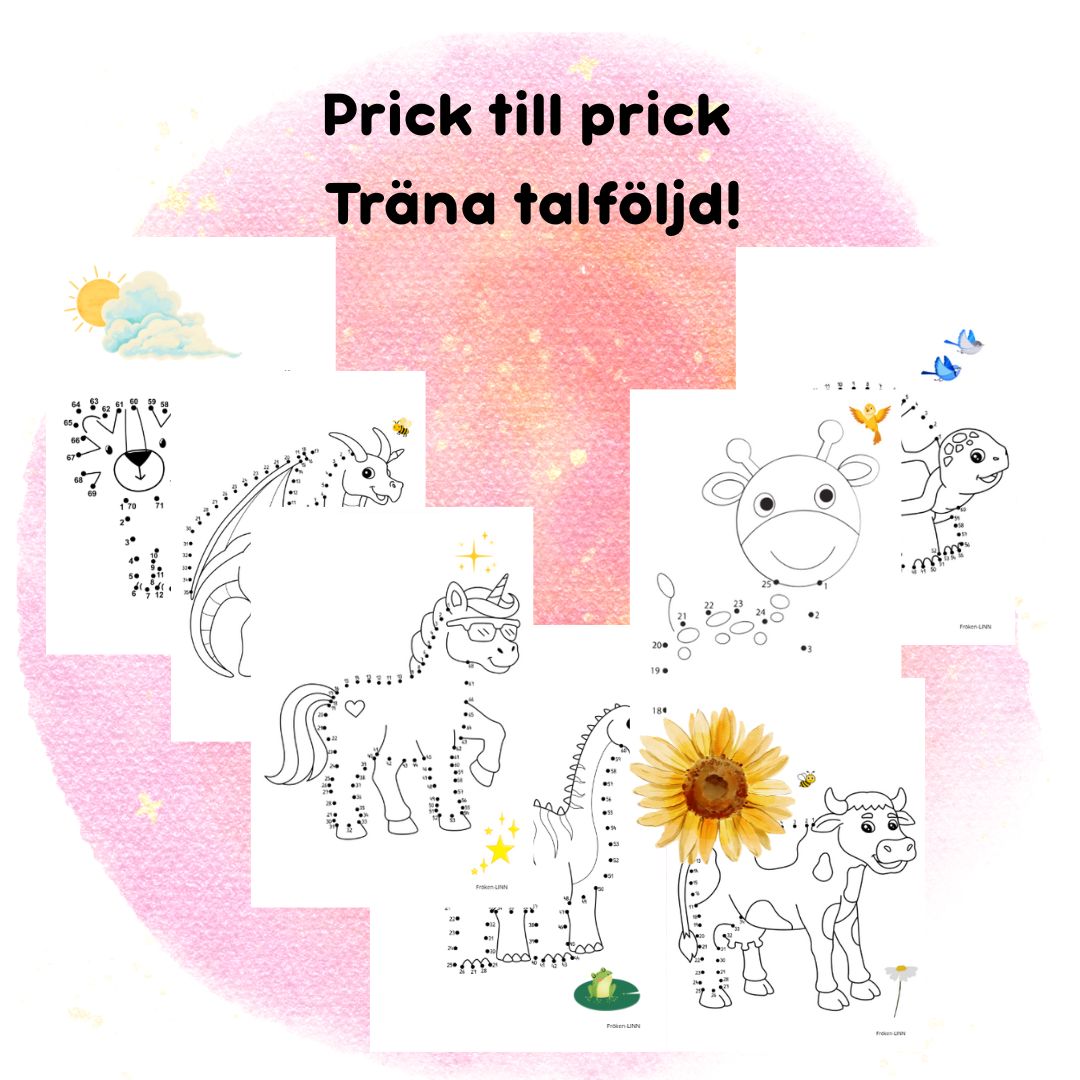 Prick till prick – Träna talföljd!