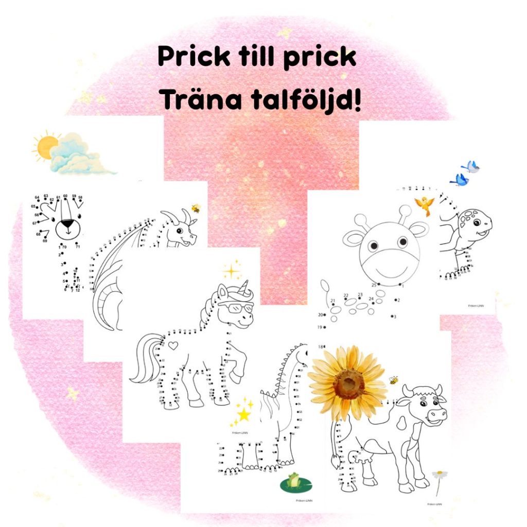 Prick till prick – Träna talföljd!
