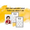 Fyll i det saknade talet! Träna att räkna 1–20