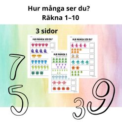 Räkneövning 1–10 Monster tema