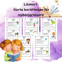 Läskort Del 2 – Korta berättelser för nybörjarläsare