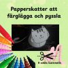Papperskatter att färglägga och pyssla – 8 enkla kattmotiv för barn
