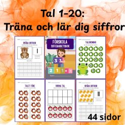 Tal 1–20: Träna och lär dig siffror