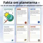 Fakta om planeterna – Läs, lär och testa dina kunskaper om solsystemets 8 planeter - bild 1