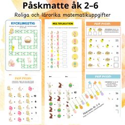 Påskmatte åk 2–6 – Roliga och lärorika matematikuppgifter