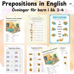 Prepositions in English – Övningar för barn i åk 2–4 - bild 2