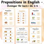 Prepositions in English – Övningar för barn i åk 2–4 - bild 3