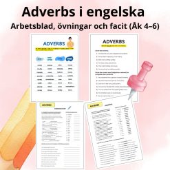 Adverbs i engelska – Arbetsblad, övningar och facit (Åk 4–6)